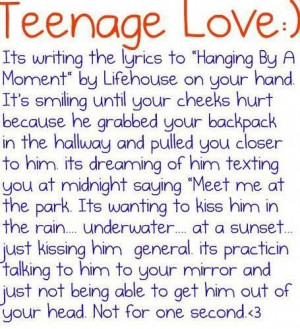 Cute teenage love quotes