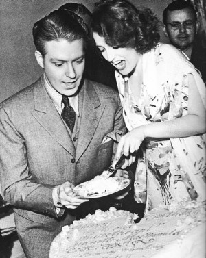 Nelson Eddy and Jeanette MacDonald birthday candid....let them eat ...