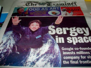 Larry Page And Sergey Brin Quotes Sergey brin in space