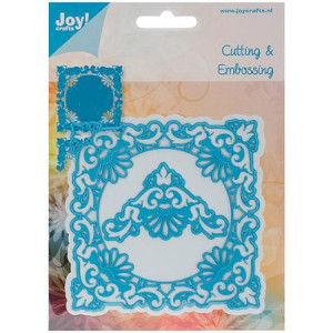 Joy! Crafts Cut & Emboss Die, Ornate Square Frame and Delicate Corners