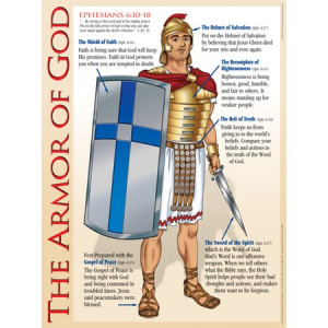 ... gave him this Armor of God poster, which is still hanging in his room