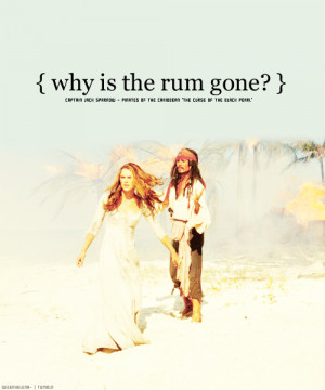 ... to the romance between Captain Jack Sparrow and Elizabeth Swann