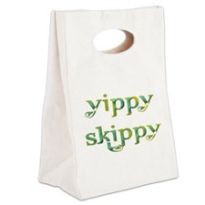 Yippy Skippy (Colorful swirl) Canvas Lunch Tote for