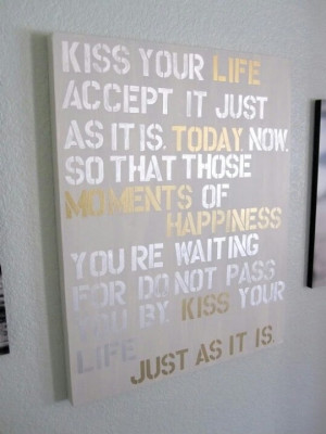 DIY QUOTE ON WALL CANVAS.. I can do this. Paint a canvas, get stencils ...