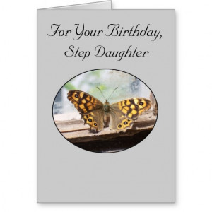 Birthday Quotes For Stepdaughter Happy birthday card for a step