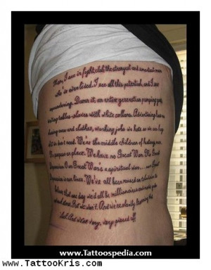 Famous Music Tattoos Quotes 1