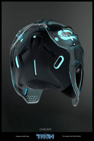 TRON Legacy – helmet concept | Designer: Neville Page