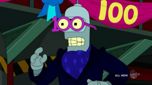 Bender's party glasses.