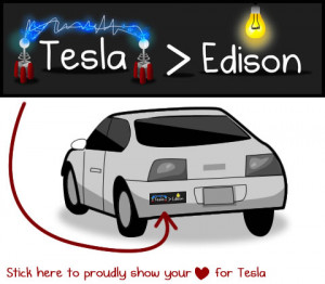 that Nikola Tesla was an insanely awesome genius and Thomas Edison ...