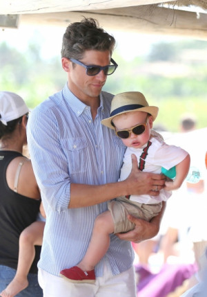 Harris’s partner David Burtka is also busy taking care of his child.