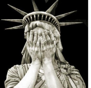 Crying statue of liberty, There is a lot to cry about (lately) like ...