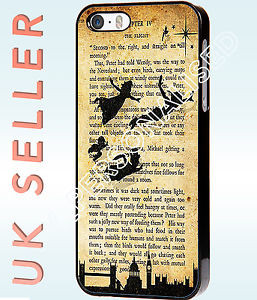 Disney-Peter-Pan-Tinkerbell-Book-Case-Cover-Mobile-Phone-Quotes-IPhone ...