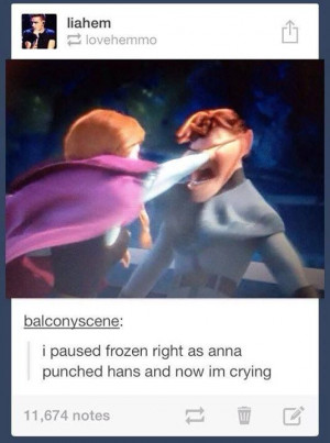 Tumblr Disney funny frozen anna and hans