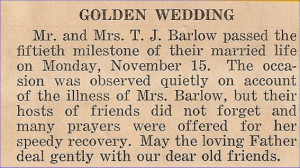 ... of Thomas J. and Annie Maston Barlow, original from Judy Ohliger