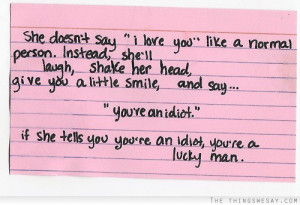 If you tells you you're an idiot you're a lucky man