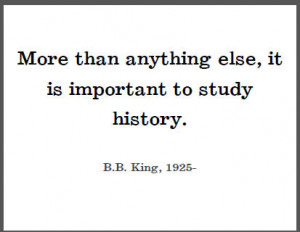 King Quote on History