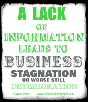 Do not let your lack of information harm the growth of your business ...