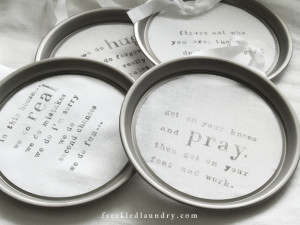 Jami’s Linen Ring Quotes featuring Rockler & Canvas Corp.