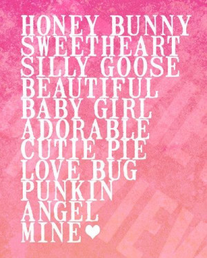 Baby Girl Nicknames quotes