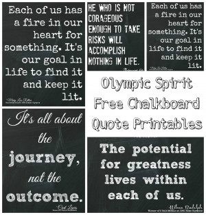 Inspirational Chalkboard Printables | with Krista from The Happy ...