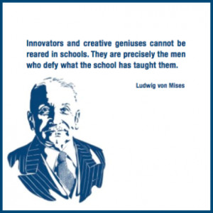 Innovators and creative geniuses cannot be reared in schools. They are ...