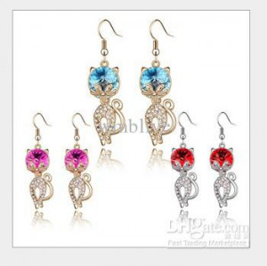 Cute Small Dragonfly Stud Earrings Wholesale ... cute Crystal earrings ...