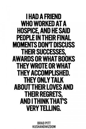 As a hospice social worker I saw this all the time.