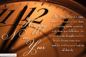 The New Year Is A Time Meant For Laughter And Cheer Happy New Year