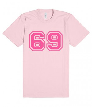 Description: Sexy 69 Drinking T Shirt Pink