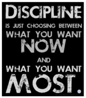 Discipline. Im really trying to stay away from being with a guy for ...