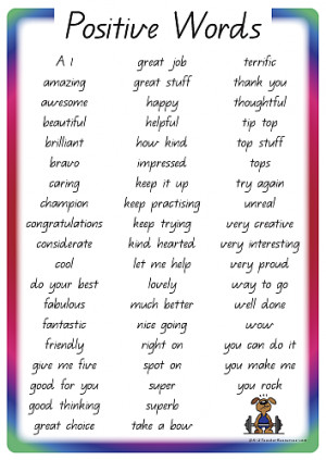54 Positive Words And Phrases