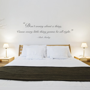 Don't Worry' Quote Wall Sticker by Oakdene Designs at Bouf.com
