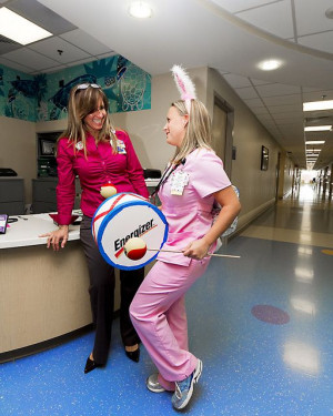 energizer bunny costume at childrens hospital