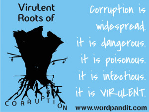 The dictionary definitions for virulent are as follows: