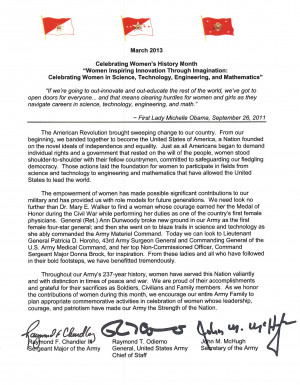 Recognizing ARNG Women during Women’s History Month