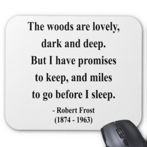 Robert Frost Poem Mouse Mat
