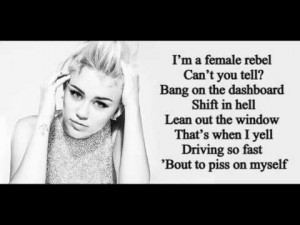 Miley Cyrus Lyric Quotes. QuotesGram