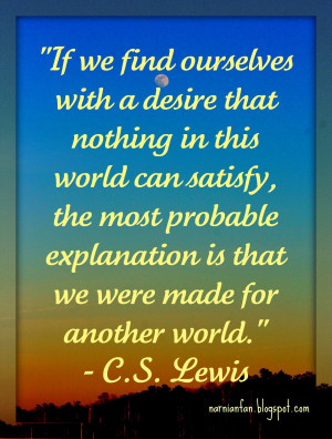 Quote Time: C. S. Lewis