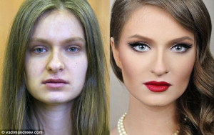 Using just make-up, Vadim transforms plain women into Hollywood stars ...