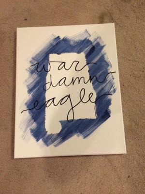 ... canvas by canvasbyliz, $14.00States Canvas, Canvas Art, Auburn Canvas