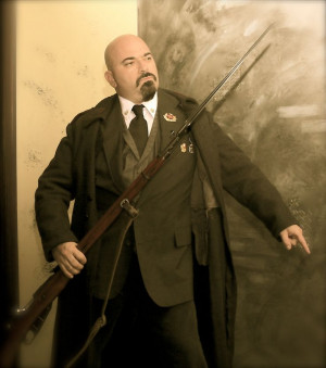 Being all Lenin. One man with a gun can control 100 without one. Read ...