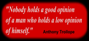 ... to clear away these barriers if you are going to increase self esteem