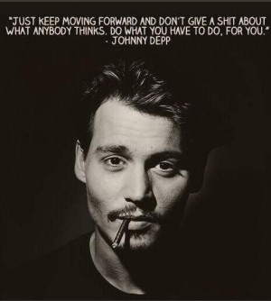 words of wisdom by Johnny Depp