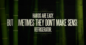 Haikus Are Easy But Sometimes They Don’t Make Sense Refrigerator