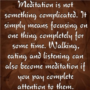 Meditation is Easy - Try It Out