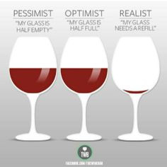 pessimist my glass is half empty optimist my glass is half full ...