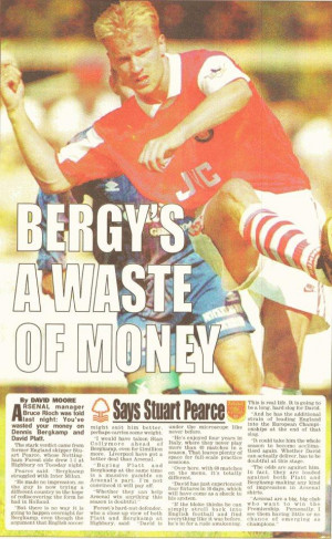 ... when Stuart Pearce said Arsenal’s Bergkamp buy was a waste of money