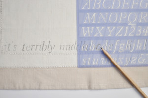 Use the straight edge and make very light pencil lines to ensure even ...