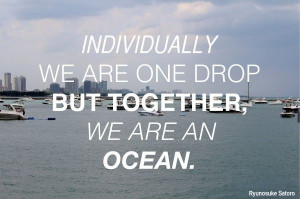 Teamwork QuotesDrop, The Ocean, Motivation Teamwork, Favorite Quotes ...