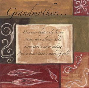 Words to Live By, Decor...Grandmother ~ Fine-Art Print